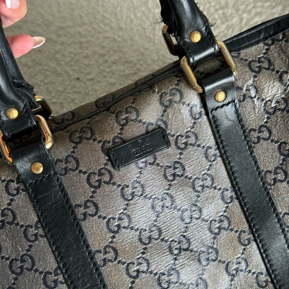*SOLD** Gucci Monogram Crystal Canvas Boston Bag - Picture 6 of 11